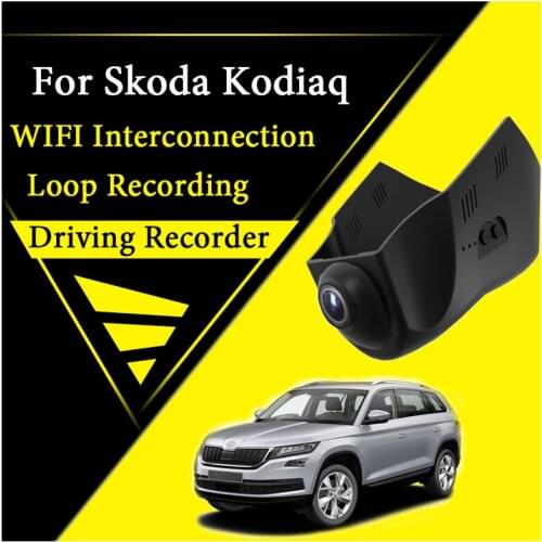Car WiFi DVR Dash Camera For Skoda Kodiaq 2016~2020 Driving Video Recorder Road Record