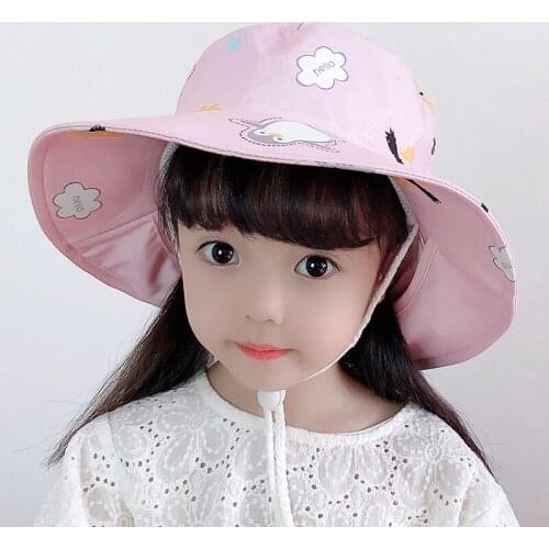 Quick-drying Childrens Bucket Hats Kids Wide Brim Beach UV Protection Outdoor Essential Sun Caps Sun Protection Childrens Hat