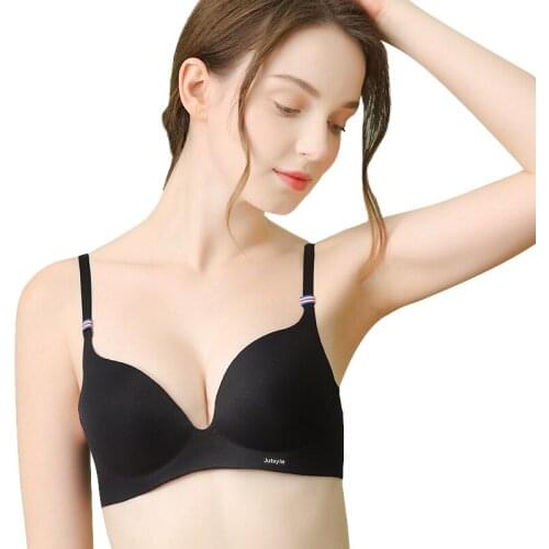 Russian Sexy Deep U Cup Bras For Women Push Up Lingerie Seamless Bralette Backless Plunge Intimates Female Underwear 2020