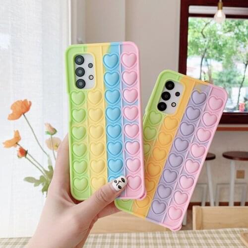 Case For Samsung Galaxy A10E A11 A12 A20 A21 A30 A31 A32 A50 A51 A71 Case Decompression Redainbow Soft Silicon Phone Cover