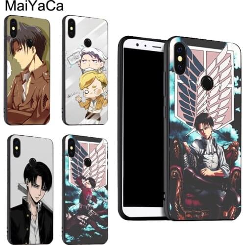 Levi Attack on Titan Shingeki no Kyojin Case For Xiaomi Redmi Note 10 Pro 7 8 Pro 8T 9S Note 9 Pro Cover For Redmi 9 9T 9C 9A 8A