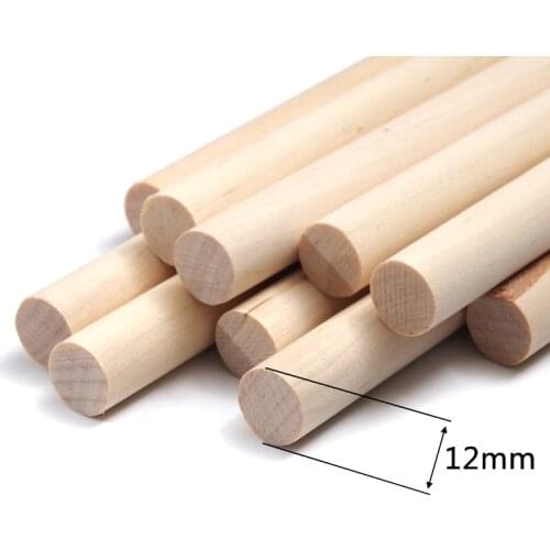 30cm*12mm Wooden Round Popsicle Stick Kids Hand Crafts Art Ice Cream Lolly Cake DIY Making Funny Hot Tools