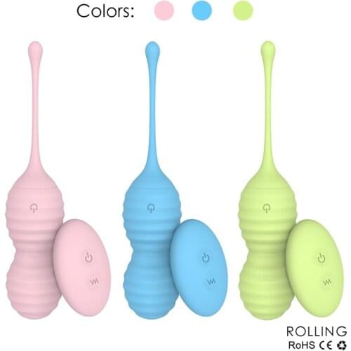 Erotic Jump Egg Vaginal Dumbbell Remote Control Female Vibrator Clitoral Stimulator Vaginal G-spot Massager Sex Toy For Couples