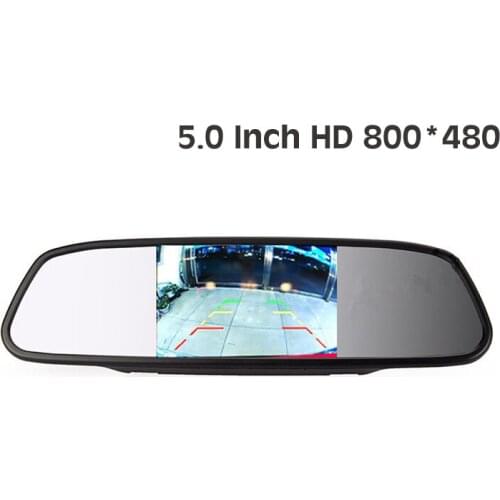 HD 800*480 DC 12V car Monitor for DVD Camera VCR 5" Color TFT LCD Car Rearview Mirror Monitor