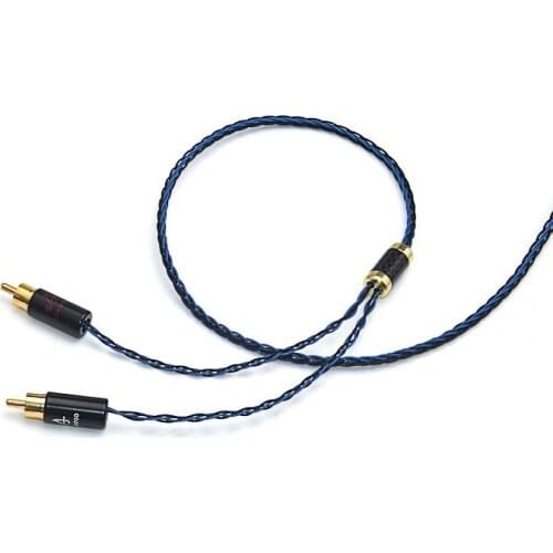 Hi-Fi Silver Plated 4.4mm Balanced to 2 RCA Male Audio Cable For NW-WM1Z 1A MDR-Z1R TA-ZH1ES PHA-2A