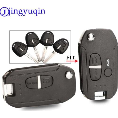 3 Button Modified Remote Flip Folding Car Key Case Key Shell For Mitsubishi Outlander Lancer EVO Colt Mirage MIT11 Blade