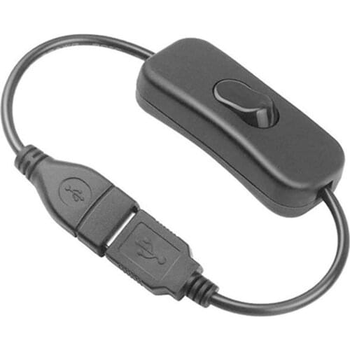 Button Switch On/off Plug DC Power Cable USB Female To Adapter Connector Strip Male For LED USB Light C1E4