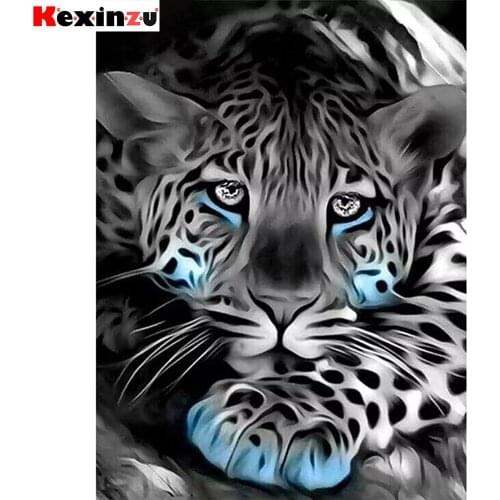 KEXINZU Full Square/Round Drill 5D DIY Diamond Painting "Animal leopard" 3D Diamond Embroidery Cross Stitch Home Decor Gift