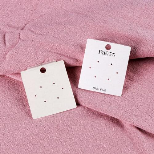 2021 New 100Pcs/Lot 4.5x5.1cm Plastic Earring Cards Sticker Ear Drops Diy Card Handmade Boutique Display Accessory Cards