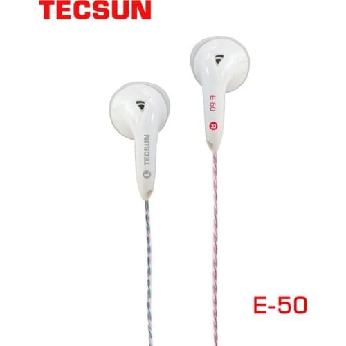 Original Tecsun E-50 Wired Universal Stereo Headset Earphone For Tecsun Radio 50 Ohm Medium Resistance