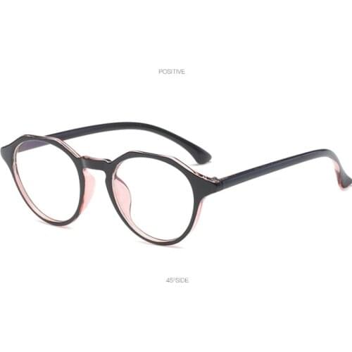 Full Rim Oval TR90 Plain Glasses Reading Optical Frame Artistic Students Women Men Ornament