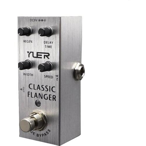 Electric Guitar Effects Pedal Classic Flanger Regen Delay Time Width Speed True Bypass