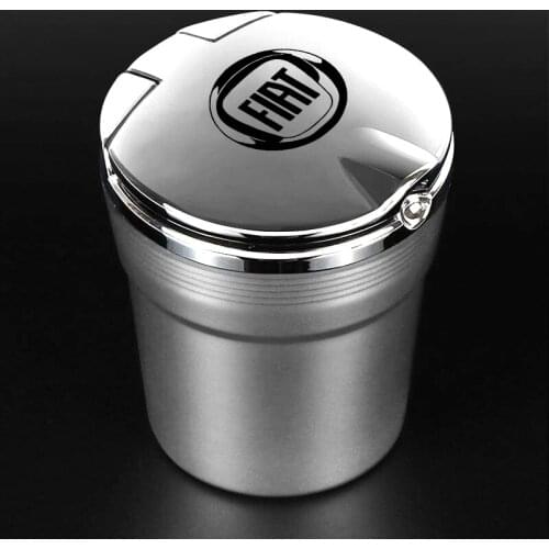 Car Logo Ashtray Smoke Holder For Fiat Aegea 500 Punto Stilo Bravo Ducato Linea Panda Uno Palio Tipo Doblo Car accessories