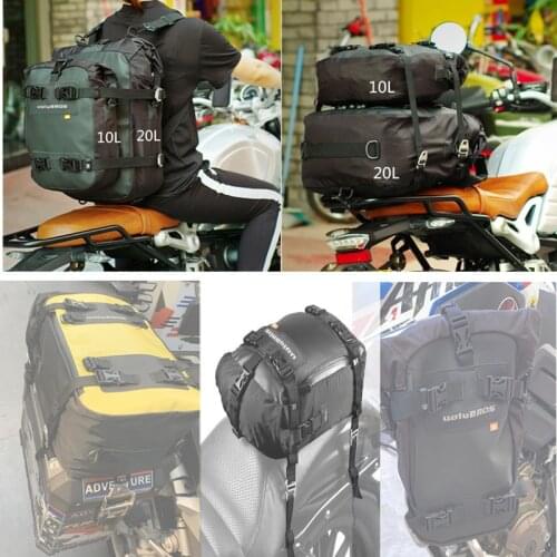 10L 20L 30LMotorcycle Rear Seat Bag For Bmw Long-Distance Journey Motorbike Saddle Bag Multifunctional Waterproof Moto Backpack