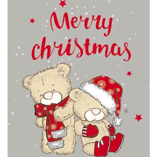 Heat Transfer Stickers Christmas Patches for Clothing Iron on Transfer Patches Deer Christmas Santa Claus Applique Cloth Decor D