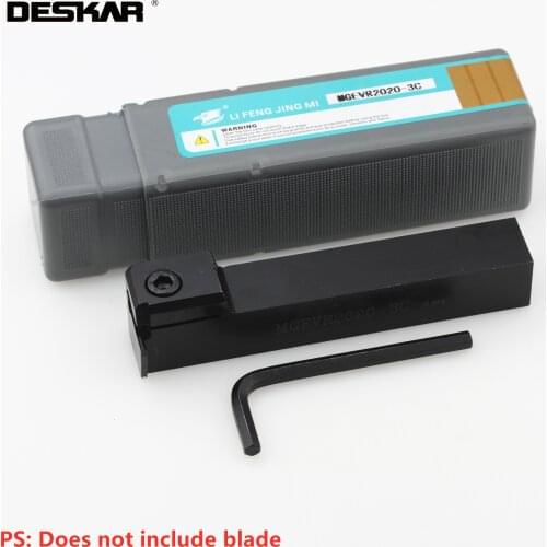 1PC DESKAR MGEVR1616 MGEVL 1616 2mm 2.5mm 3mm Turning Groovr Arbor Slotting Tools CNC Lathe Cutting Tools For MGMN Blades MGEVR