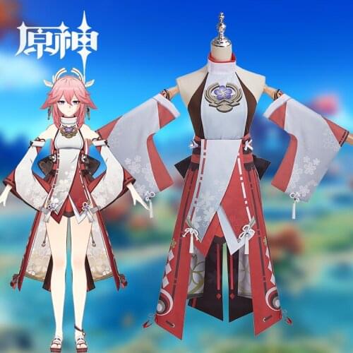 2021 Hot!! Game Genshin Impact Halloween Cosplay Women Costume Set Customization