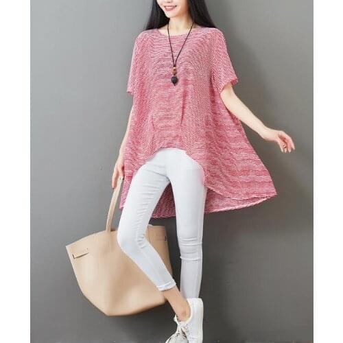 2021 Spring T Shirt Women Girl Style O-neck Long Sleeve Solid Color Cotton Irregular Hem Tops
