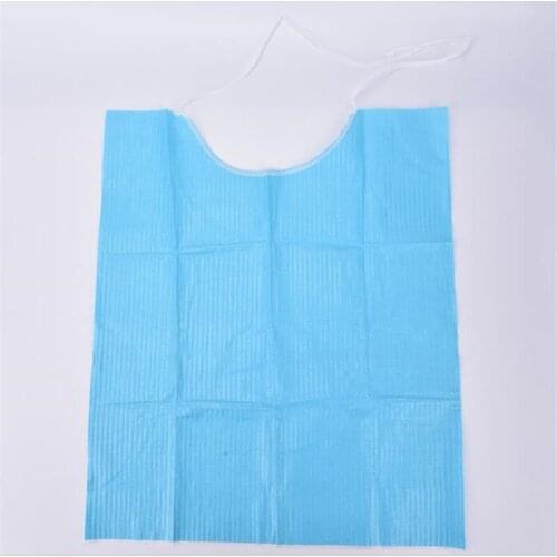 60pcs/30pcs Dental Materials Dental Disposable Neckerchief Dental Blue Medical Paper Scarf Medical Shop Towels Lacing Bibs