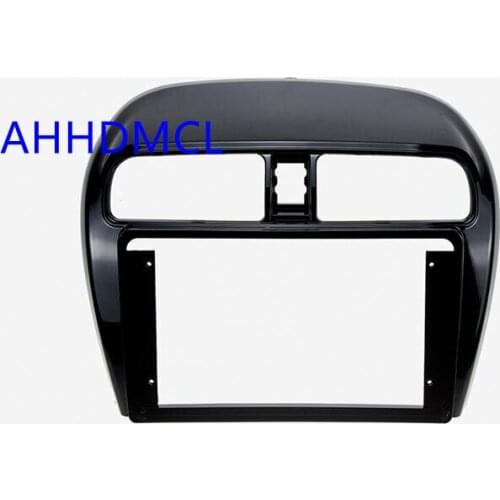 Car Fascia Navigation Fascias Dash Frame Kit For 9" Universal Android Multimedia Player For Mitsubishi Mirage 2012