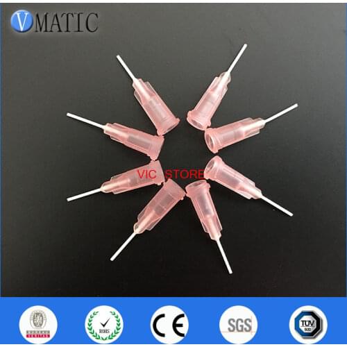 Free Shipping 100Pcs 20G Pink 0.5'' Pp Flexibility Dispensing Needle Tips 1/2 Inch