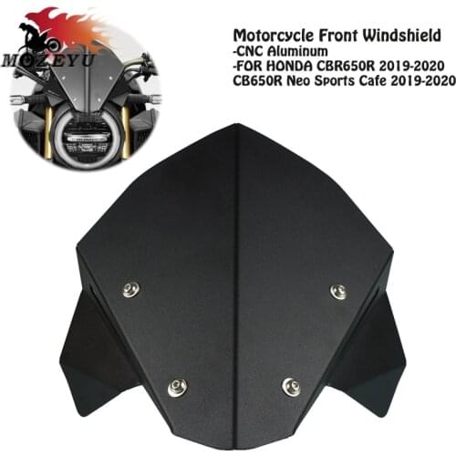 CNC Motorcycle Windshield For HONDA CB 650R CB650R Neo Sports Cafe 2019-2020 CBR650R CB 650R 2019-2020 Wind Screen Extension Kit