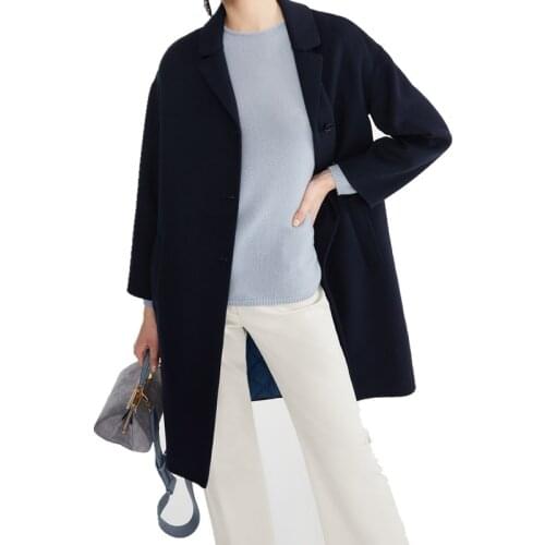 JOLOUN Womens Blue Coats