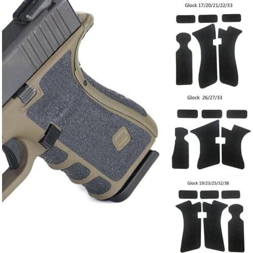 Non-slip Rubber Texture Grip Holster For Glock 17 19 Neoprene Gun Holster Waist Concealed Carry Tactical Grip Accessories