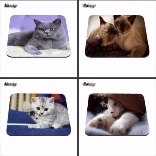 To Make You Surprised High Quality Customized Mouse Pad Animals White Cats Kittens Computer Notebook Rectangle Rubber Mous
