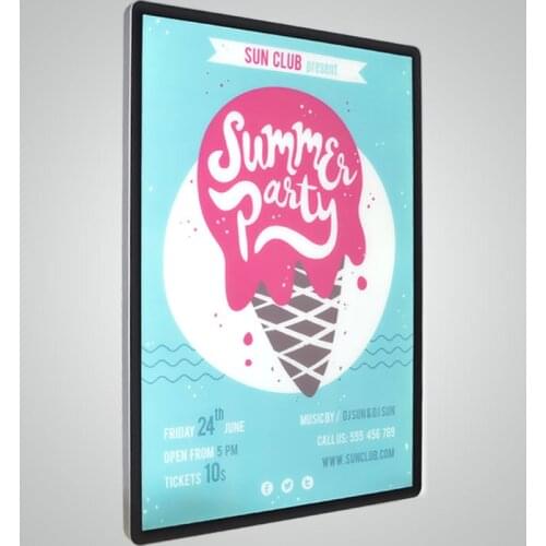 Magnet ad led sign box outdoor light sign aluminium alloy advertising equipment