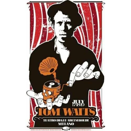 Tom Waits MUSIC METAL TIN SIGN POSTER WALL PLAQUE