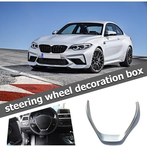 Plastic Car Steering Wheel Trim Cover with Sufficient Durability and Ruggedness for BMW 1 3 Series 2014-2019 Auto Styling