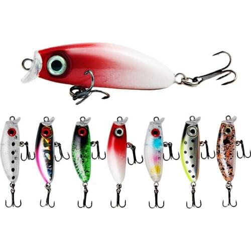 POETRYYI 2021 New Fishing Lures Mini Micro Popper 4.3cm 3g Jerkbait Bass Pike Carkbait Wobblers Swimbait Professional Hard Bait