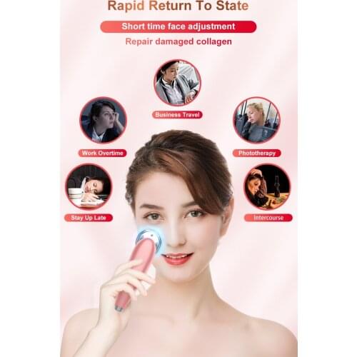 RF&EMS Radio Mesotherapy Electroporation lifting Beauty LED Face Skin Rejuvenation Remover Wrinkle Radio Frequency