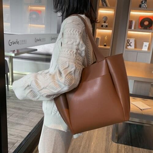 Womens totes bag large capacity high quality PU leather shoulder bags ladies wild bags sac a main femme ladies handbag big