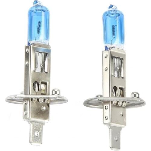 2Pcs H1 12V 100W 6000K Super Bright Halogen Lights White Car Headlight Bulb for Automobiles Trucks Vehicles Автомобильные лампы