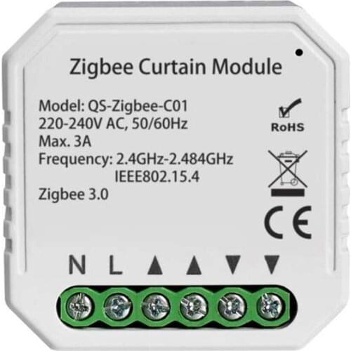 Tuya ZigBee Intelligent Curtain Module Intelligent Home DIY Tool Household Home Multifunction Tool Compatible with Alexa Google
