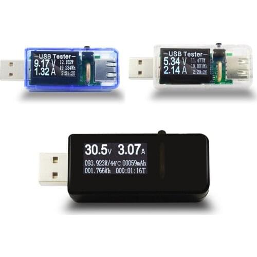 7 in 1 USB tester DC Digital voltmeter amperimetro current meters amp volt ammeter detector power bank charger Indicator D1021