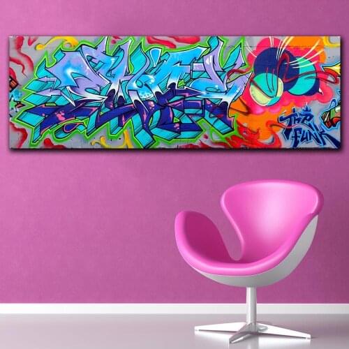 Wxkoil Printed Street Art Graffiti Art Basel Wall Art Canvas Painting For Living Room Home Decor Oil Painting On Canvas Unframed
