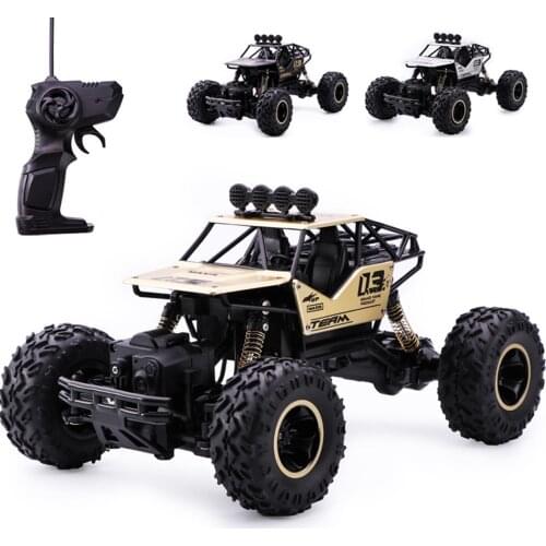 1:16 RC Alloy Climbing Car 4WD 15km/h 45° w/ Battery Toy Remote Control Car Gifts for Adults
