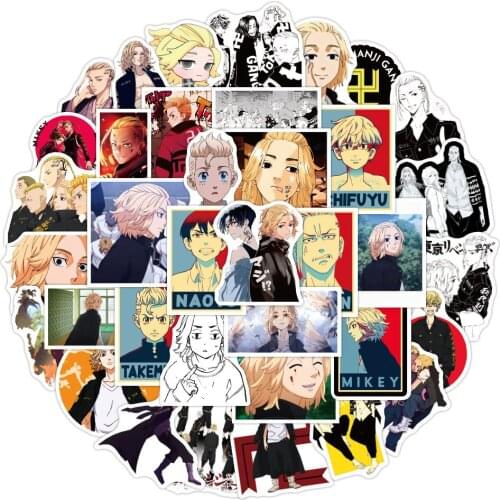 10/50 Pcs/pack Cartoon Anime Tokyo Revengers Graffiti Stickers for Kid Decals Helmet Motorcycle Phone Case Luggage Laptop Diy
