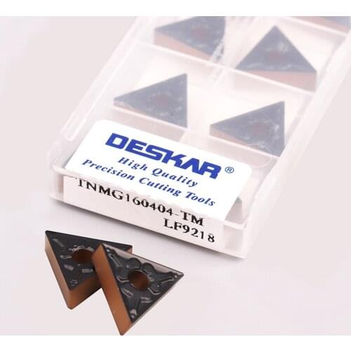 10pcs TNMG160404-TM TNMG160408-TM LF9218 High Strength External turning tool CNC Carbide lathe turning insert Suitable for steel