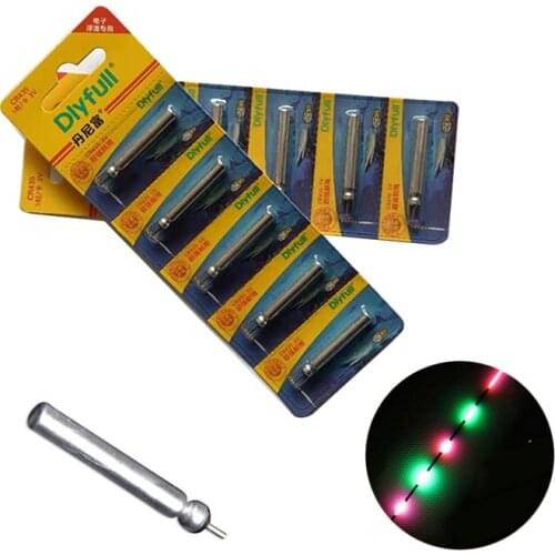 100Pcs Electronic Fishing Float Battery CR311 CR322 CR425 CR435 Night Fishing Luminous Float Lithium Pin Cells PJ233