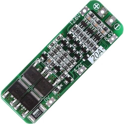 18650 Charger Protection Board PCB Li-ion Lithium Battery 3S 20A BMS 12.6V Cell Charging Protecting Module AUTO Recovery DIY Kit