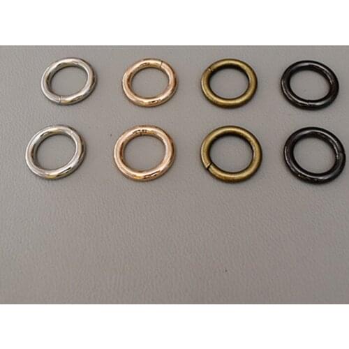 20 pcs O Ring Dog Collar Metal Buckles Key Chain Rings Saddle Harness Belt Snap Hooks DIY Leather Craft accessory