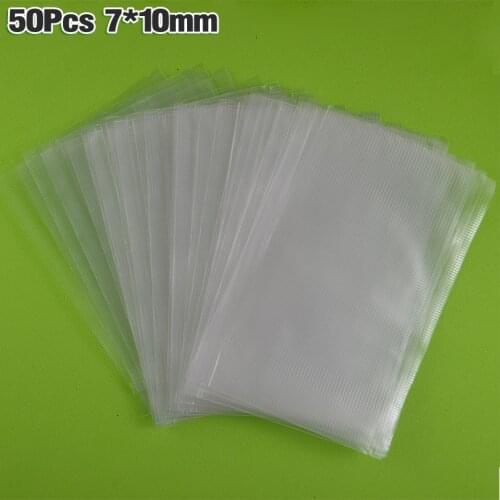 MNFT 50PCS 7 x 10 cm PVA Bags Carp Fishing for Ground Bait Casting Dispenser Feeder Fishing Tackle Dissolved Soluble Ideals