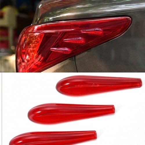6 Piece/Set Car Tail Light Sticker Airflow Sticker Anti Collision Car Spoiler Acrylic Bumper Decor Strip Car-styling