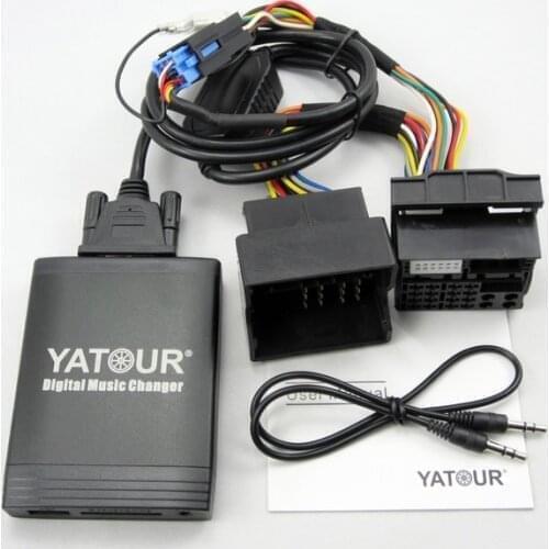 Yatour car mp3 audio for Renault VDO Blaupunkt quadlock 12pin fakra 2009+ Digital CD changer USB SD AUX Bluetooth Adapter
