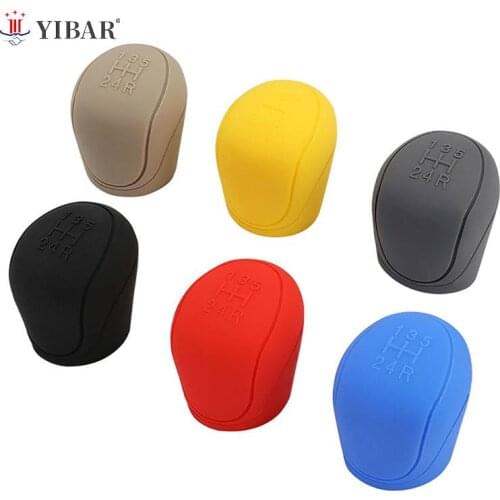 Car Gear Head Shift Knob Cover Gear Shift Handle Ball Collars For Ford Focus 2 3 4 MK2 MK3 MK4 MT 2009 - 2017