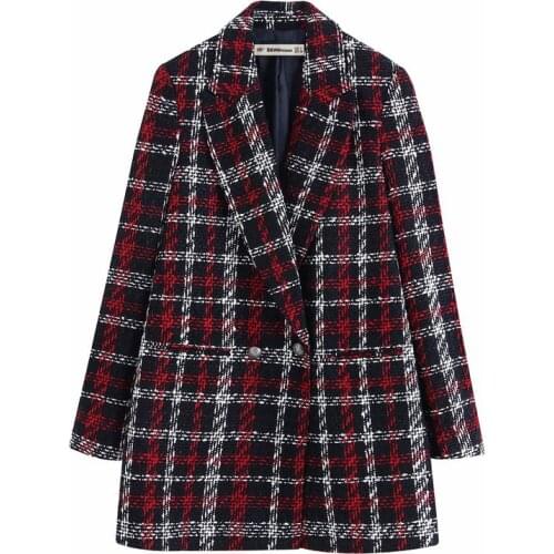 BB90-9655 fashion style double-breasted suit jacket ropa mujer jacket women куртка женская